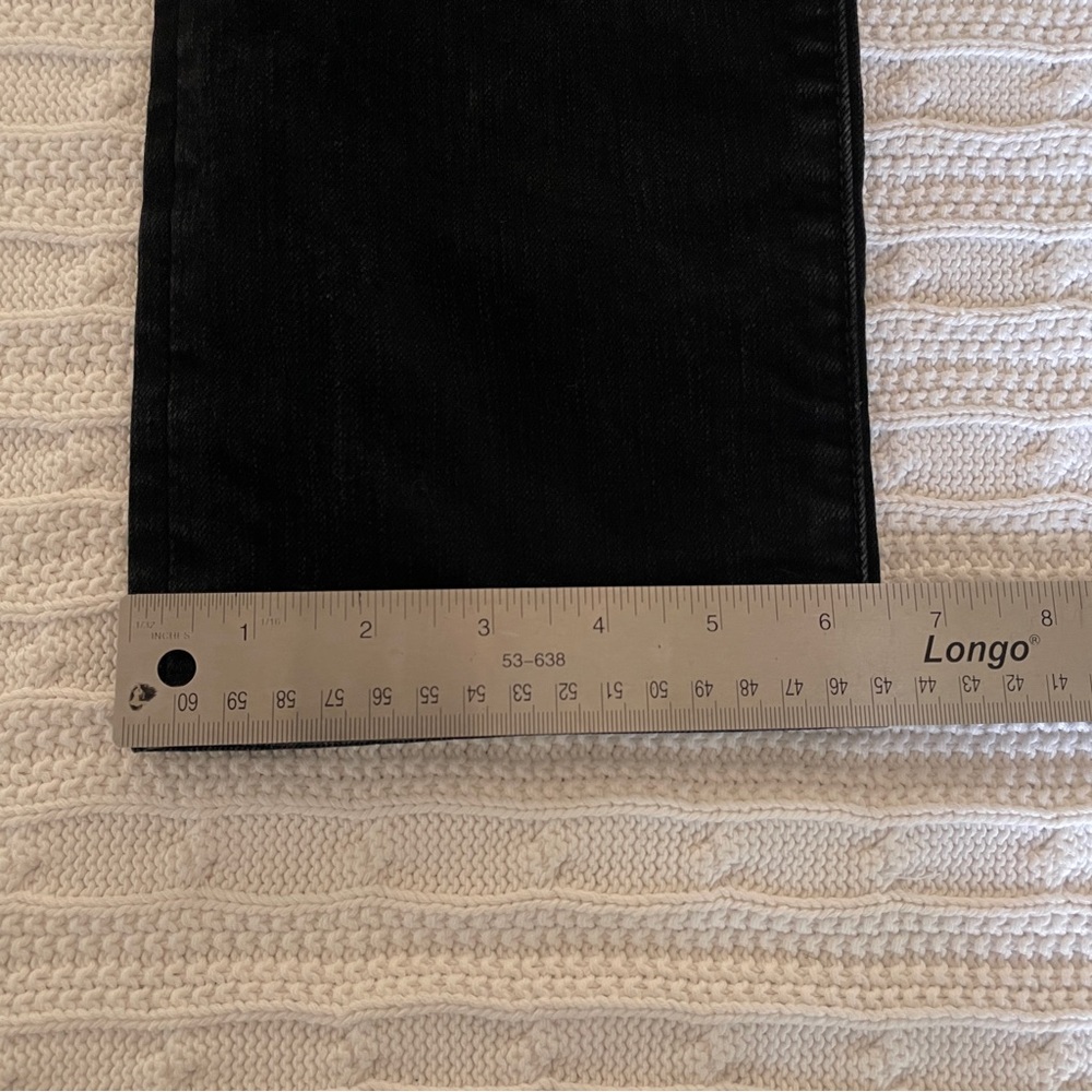 7 FOR ALL MANKIND Paxtyn Black Skinny Jeans 31 Indie Sleaze Grunge Luxe Tailored - Picture 12 of 13